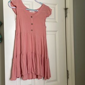 Light Pink Ruffle Dress